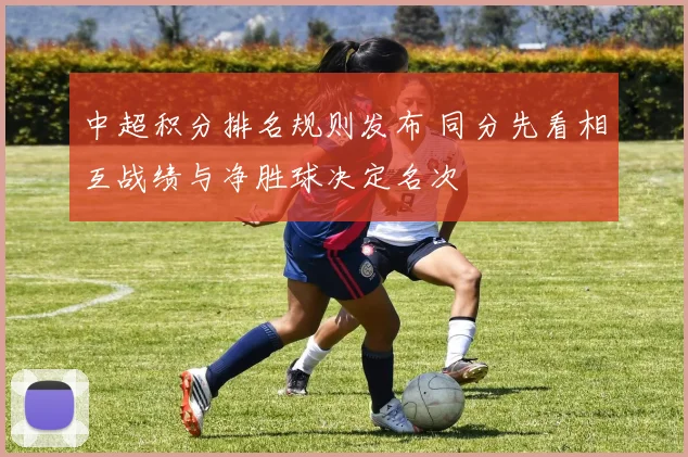 中超积分排名规则发布 同分先看相互战绩与净胜球决定名次